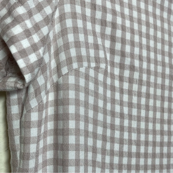 UO Urban Outfitters Laila Seersucker Midi Shirt Dress Short Sleeve XS - Picture 9 of 10